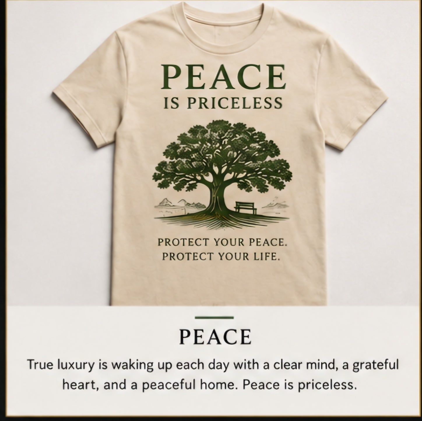 Short sleeve t-shirt (PEACE)